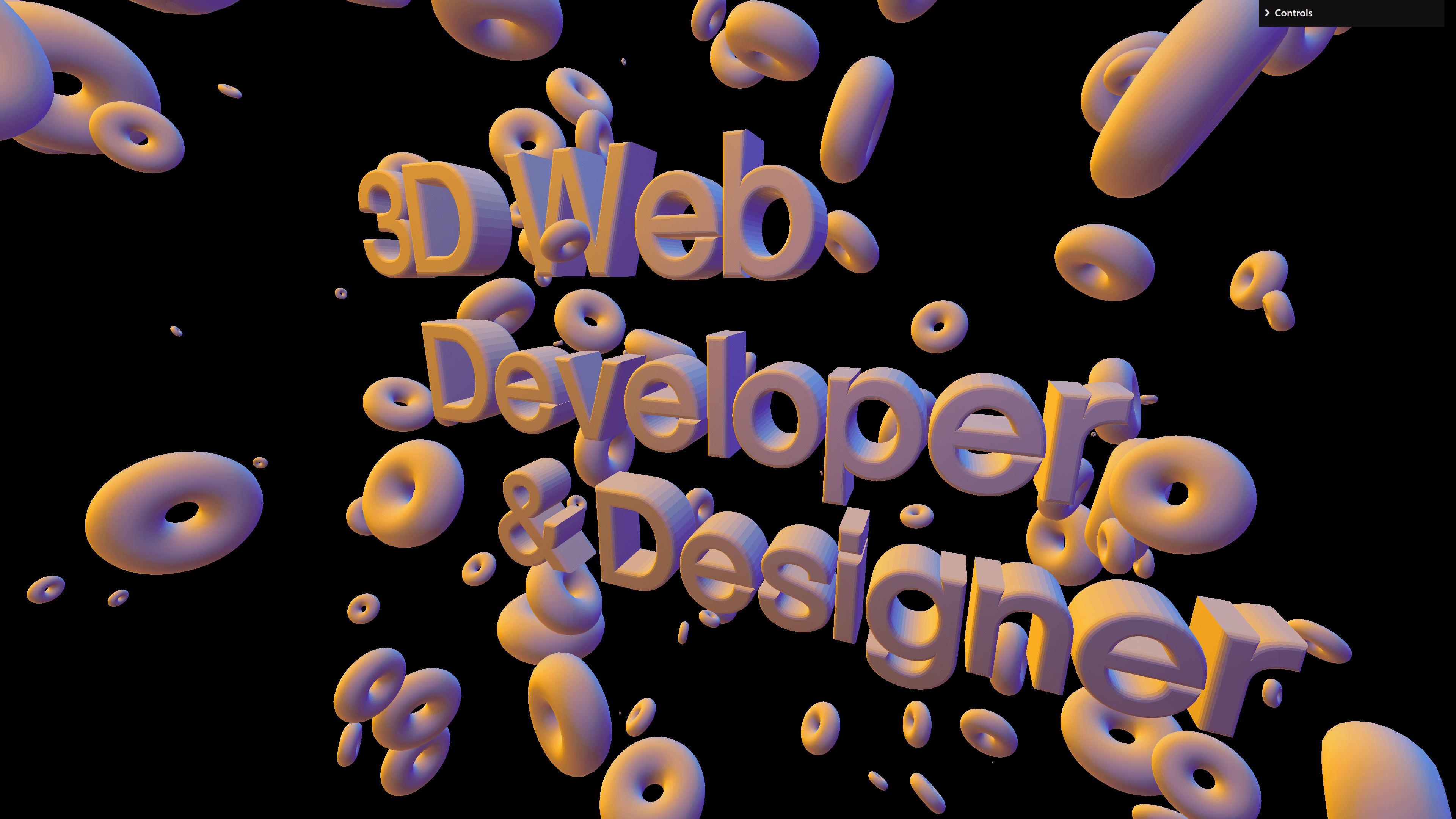 Desktop preview of the 3D Text Effects project